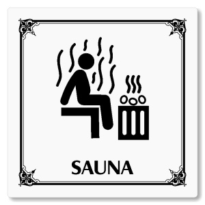 Sauna, 80x80mm, bílá, Nebraska